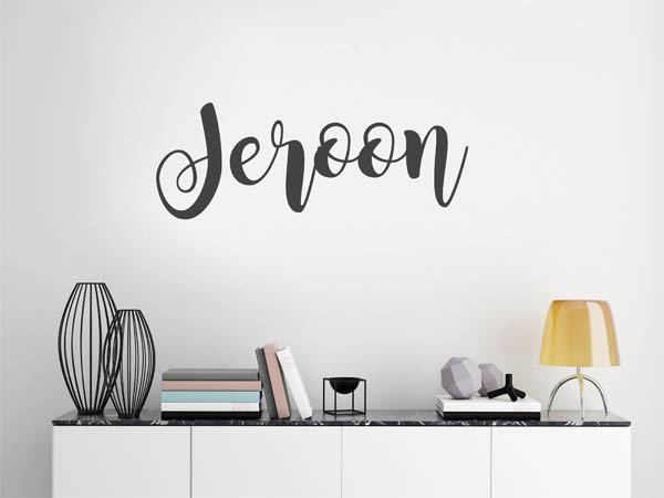 Wandtattoo Jeroon in Handschrift