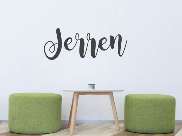 Wandtattoo Jerren in Handschrift