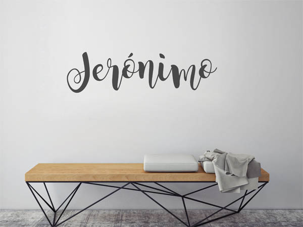 Wandtattoo Jerónimo in Handschrift
