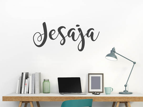 Wandtattoo Jesaja in Handschrift
