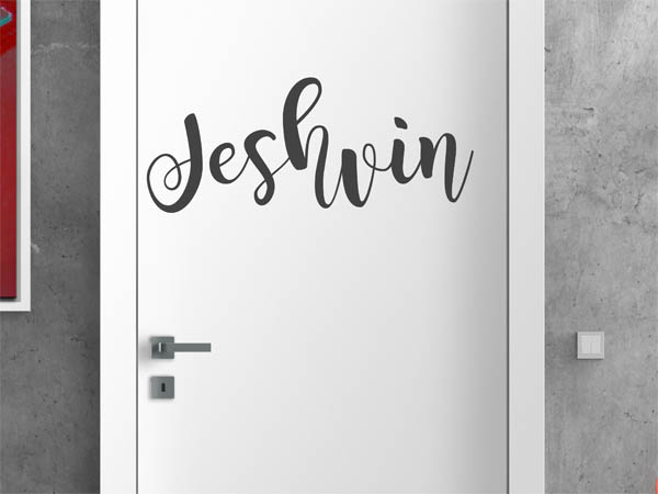 Wandtattoo Jeshvin in Handschrift