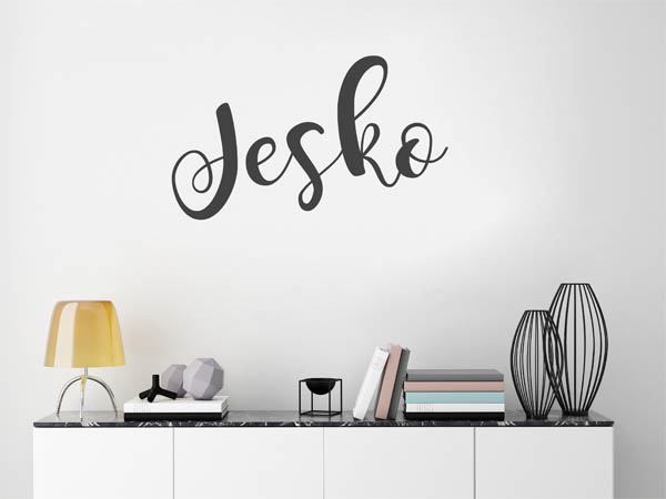 Wandtattoo Jesko in Handschrift