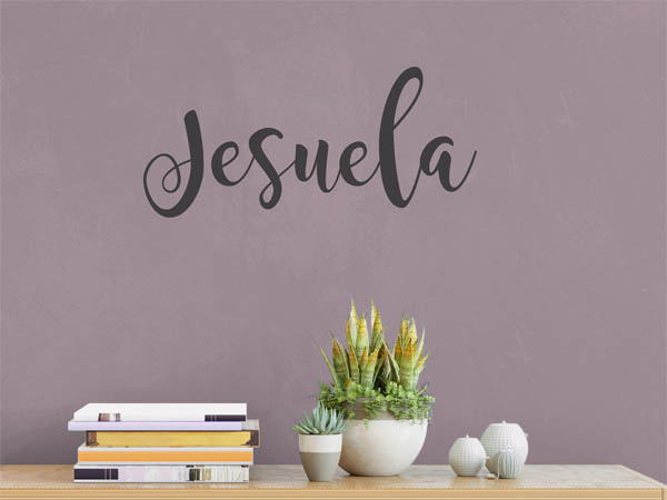 Wandtattoo Jesuela in Handschrift