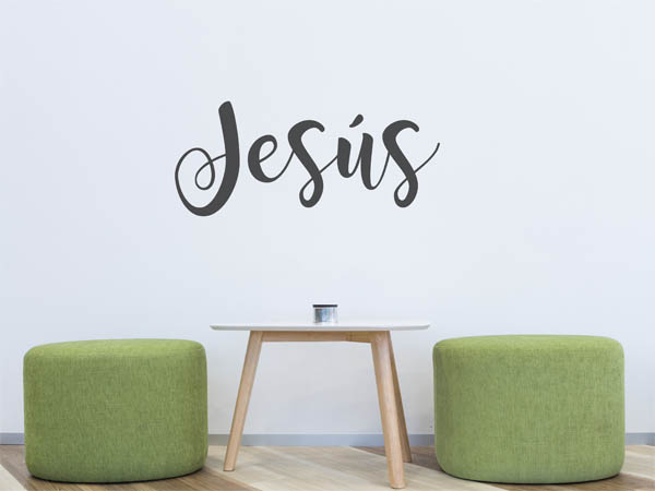 Wandtattoo Jesús in Handschrift