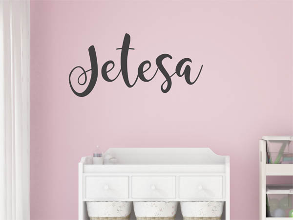 Wandtattoo Jetesa in Handschrift