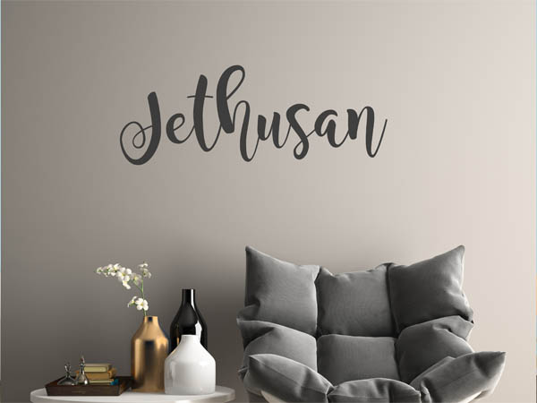 Wandtattoo Jethusan in Handschrift