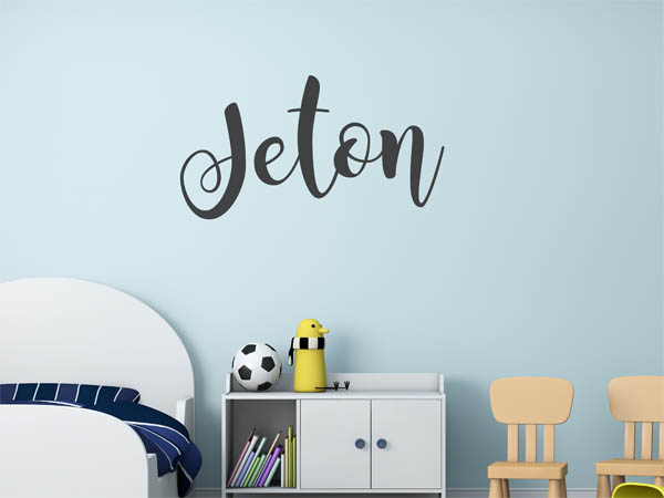 Wandtattoo Jeton in Handschrift