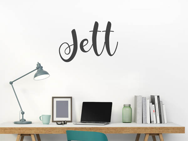 Wandtattoo Jett in Handschrift