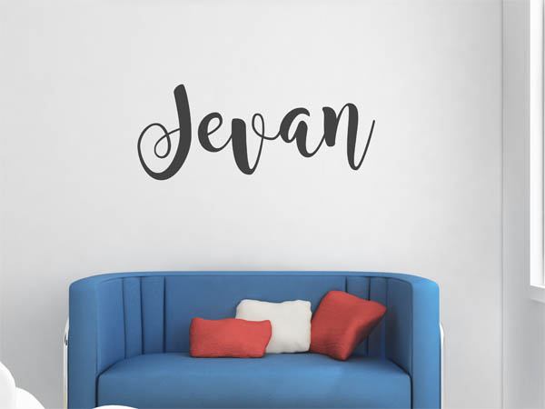 Wandtattoo Jevan in Handschrift
