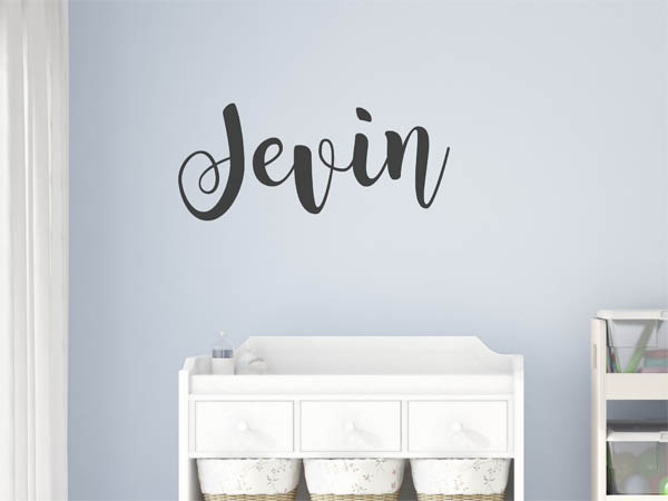 Wandtattoo Jevin in Handschrift