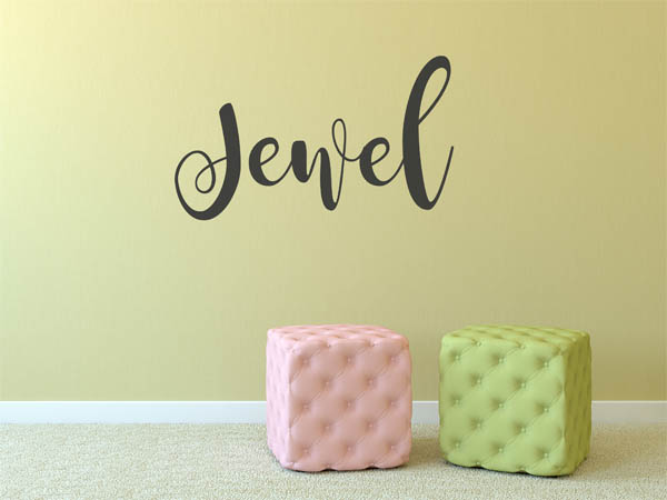 Wandtattoo Jewel in Handschrift