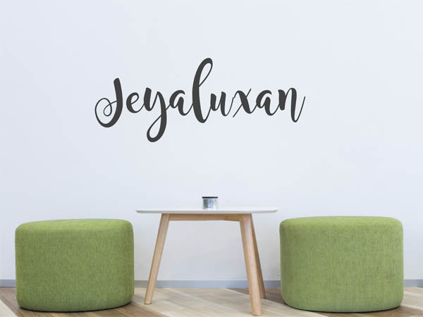 Wandtattoo Jeyaluxan in Handschrift