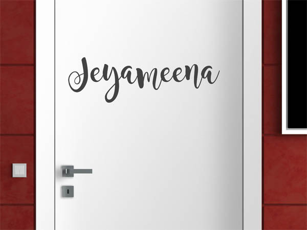 Wandtattoo Jeyameena in Handschrift