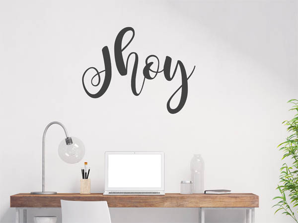 Wandtattoo Jhoy in Handschrift
