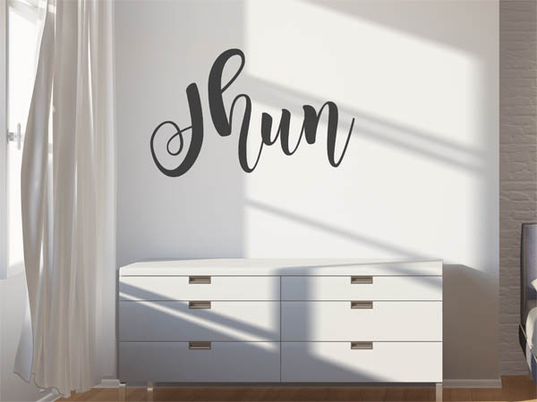 Wandtattoo Jhun in Handschrift