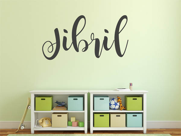 Wandtattoo Jibril in Handschrift
