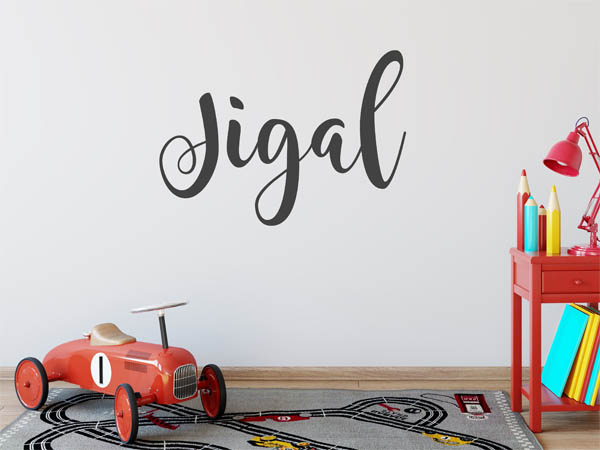 Wandtattoo Jigal in Handschrift