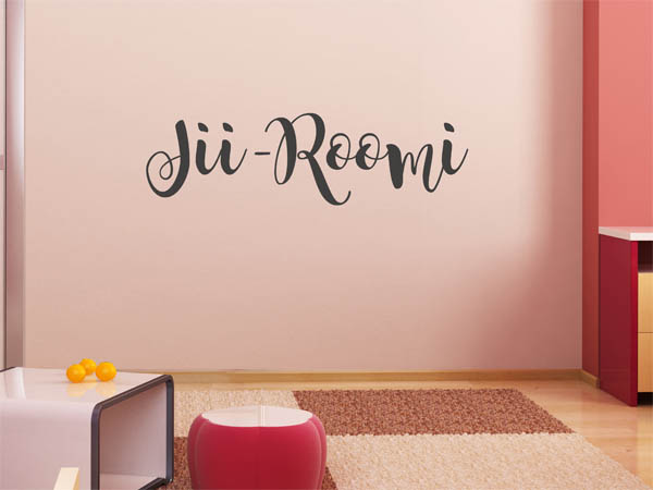 Wandtattoo Jii-Roomi in Handschrift