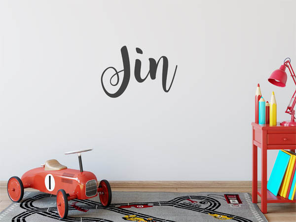 Wandtattoo Jin in Handschrift