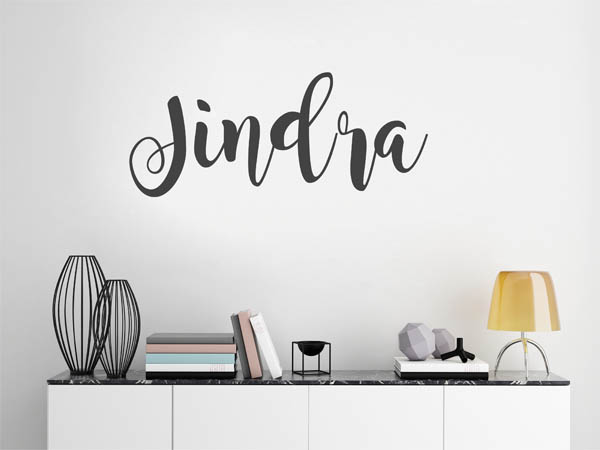 Wandtattoo Jindra in Handschrift