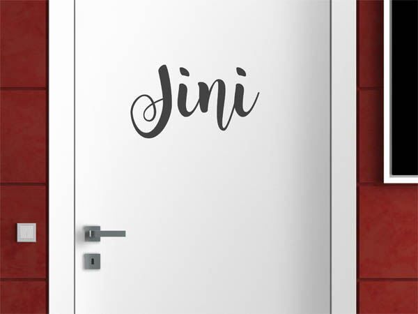 Wandtattoo Jini in Handschrift