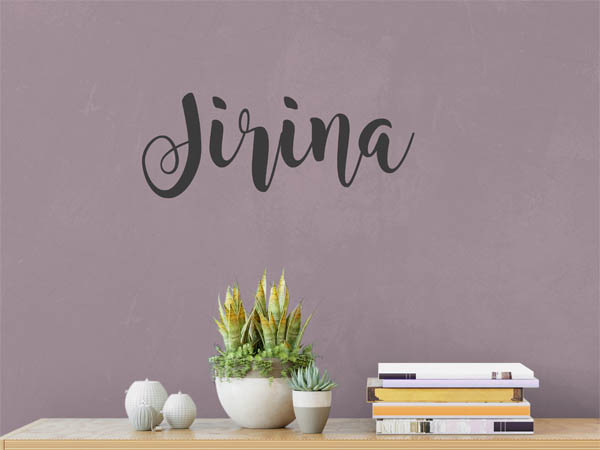 Wandtattoo Jirina in Handschrift