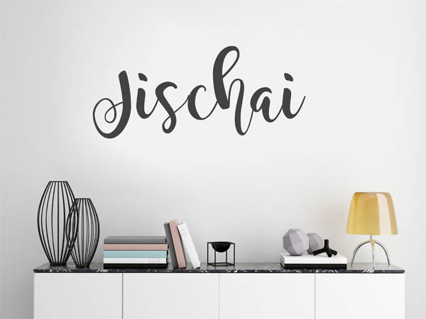Wandtattoo Jischai in Handschrift