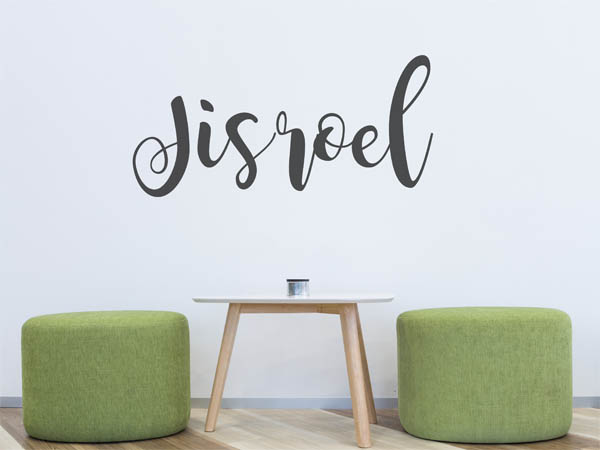 Wandtattoo Jisroel in Handschrift