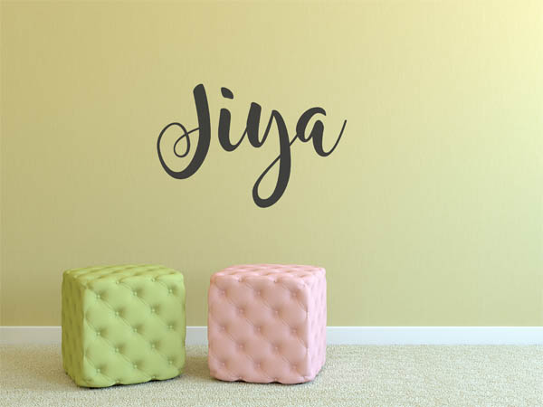 Wandtattoo Jiya in Handschrift
