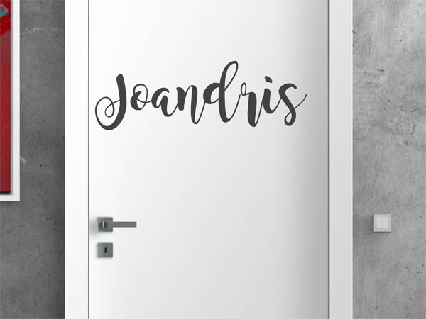 Wandtattoo Joandris in Handschrift