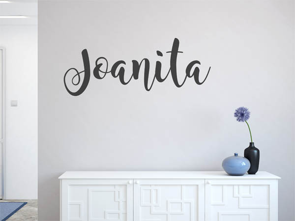 Wandtattoo Joanita in Handschrift