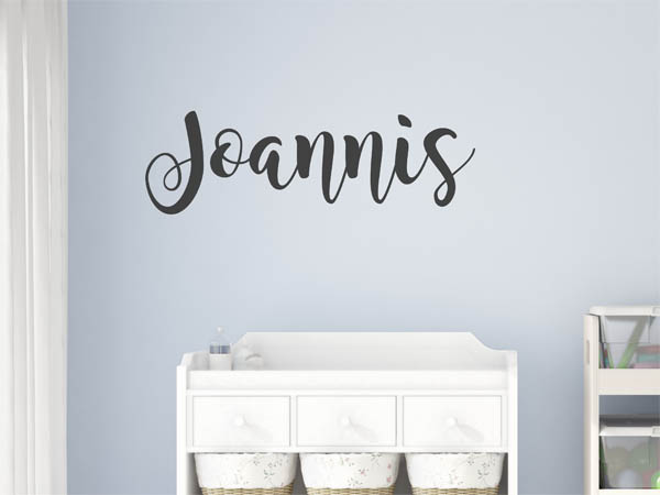 Wandtattoo Joannis in Handschrift