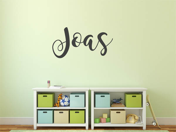 Wandtattoo Joas in Handschrift