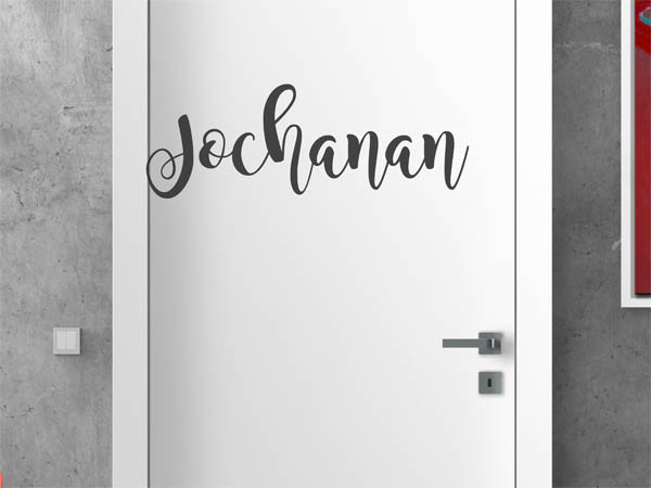 Wandtattoo Jochanan in Handschrift