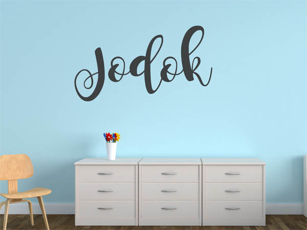Wandtattoo Jodok in Handschrift
