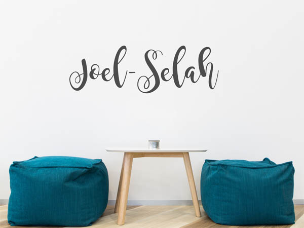 Wandtattoo Joel-Selah in Handschrift