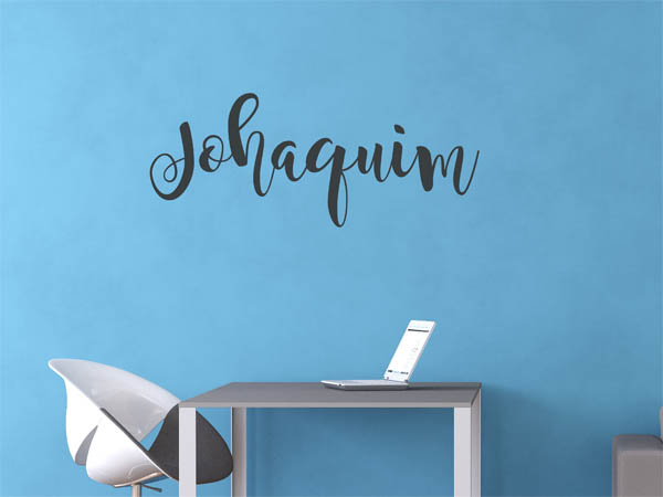 Wandtattoo Johaquim in Handschrift