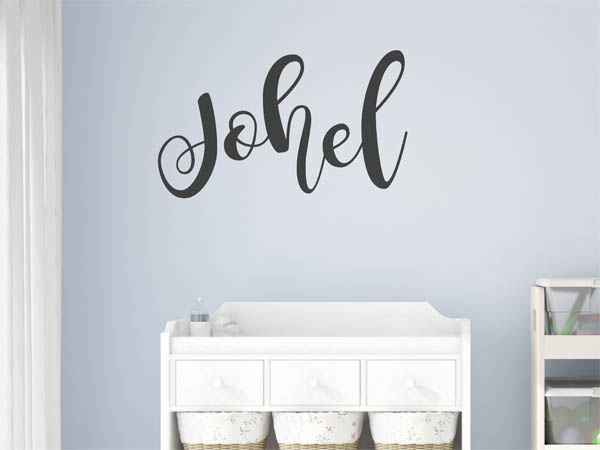 Wandtattoo Johel in Handschrift