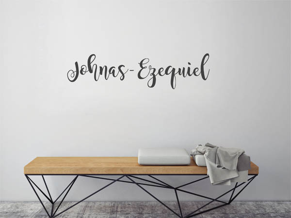 Wandtattoo Johnas-Ezequiel in Handschrift