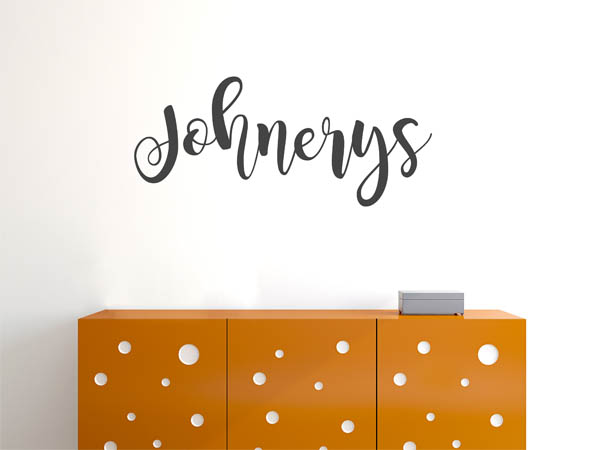 Wandtattoo Johnerys in Handschrift