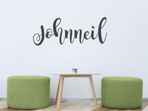 Wandtattoo Johnneil in Handschrift