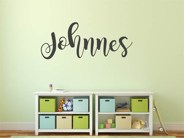 Wandtattoo Johnnes in Handschrift