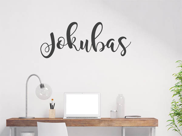 Wandtattoo Jokubas in Handschrift