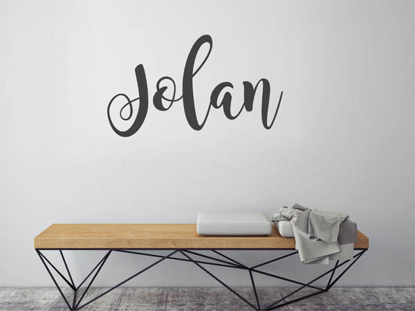 Wandtattoo Jolan in Handschrift