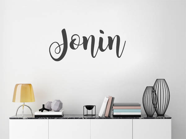 Wandtattoo Jonin in Handschrift