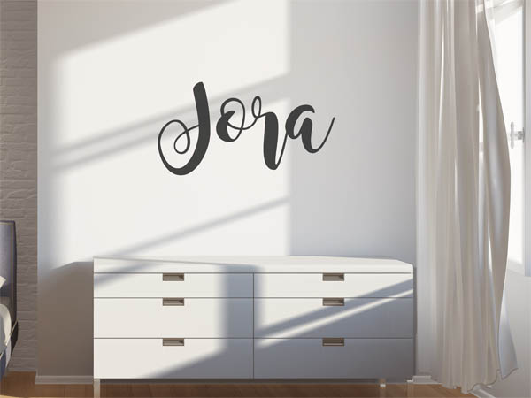 Wandtattoo Jora in Handschrift