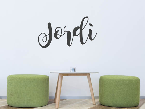 Wandtattoo Jordi in Handschrift