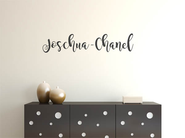 Wandtattoo Joschua-Chanel in Handschrift