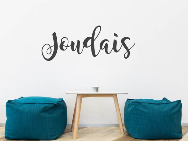 Wandtattoo Joudais in Handschrift