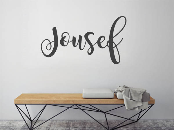 Wandtattoo Jousef in Handschrift